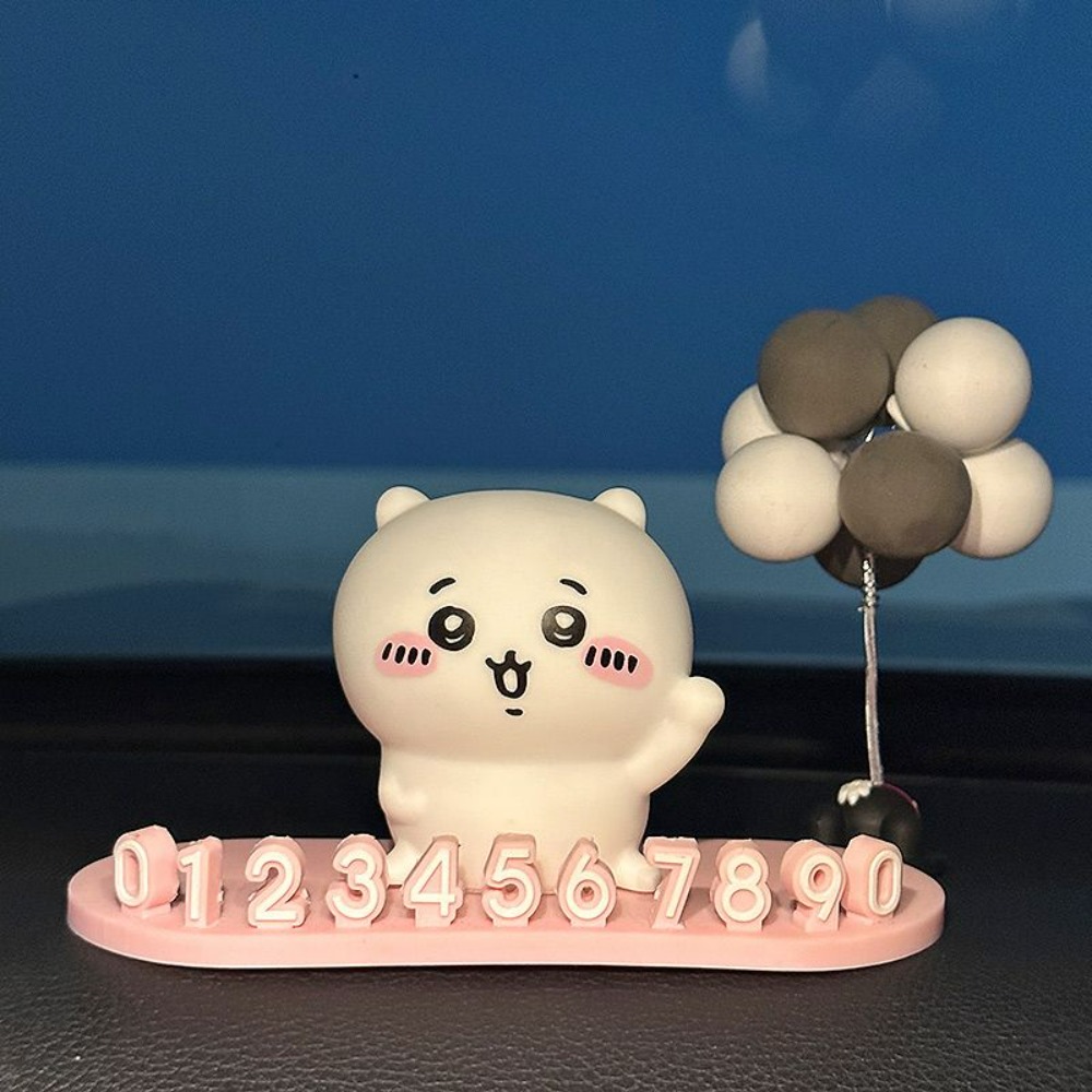 Interior Design Mockup - 2026 New Chiikawa Parking Number Plate