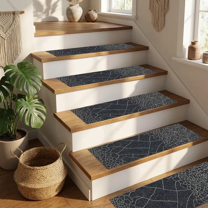 Printed Rug Abstract - Non Slip Stair Treads Modern Abstract