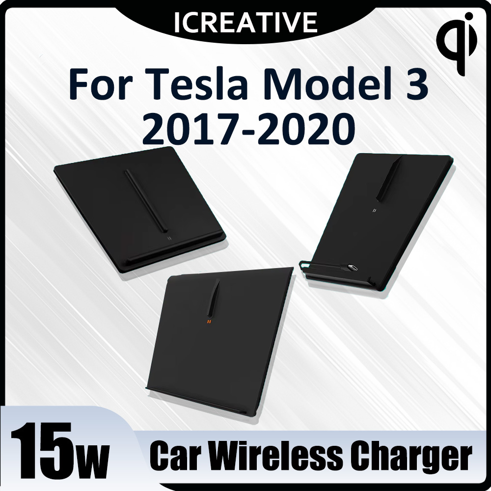 Wireless Car Charger for Tesla - Interior Design Mockup avis et prix