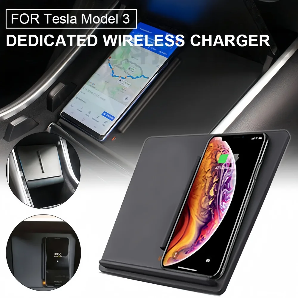 Wireless Car Charger for Tesla - Interior Design Mockup avis et prix