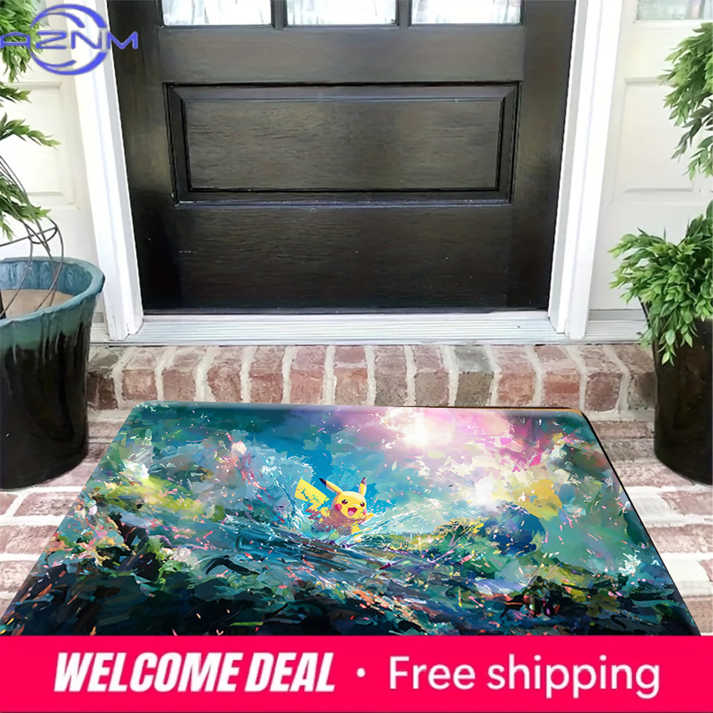 Pokemon Pikachu Abstract Water - Printed Rug Abstract avis et prix