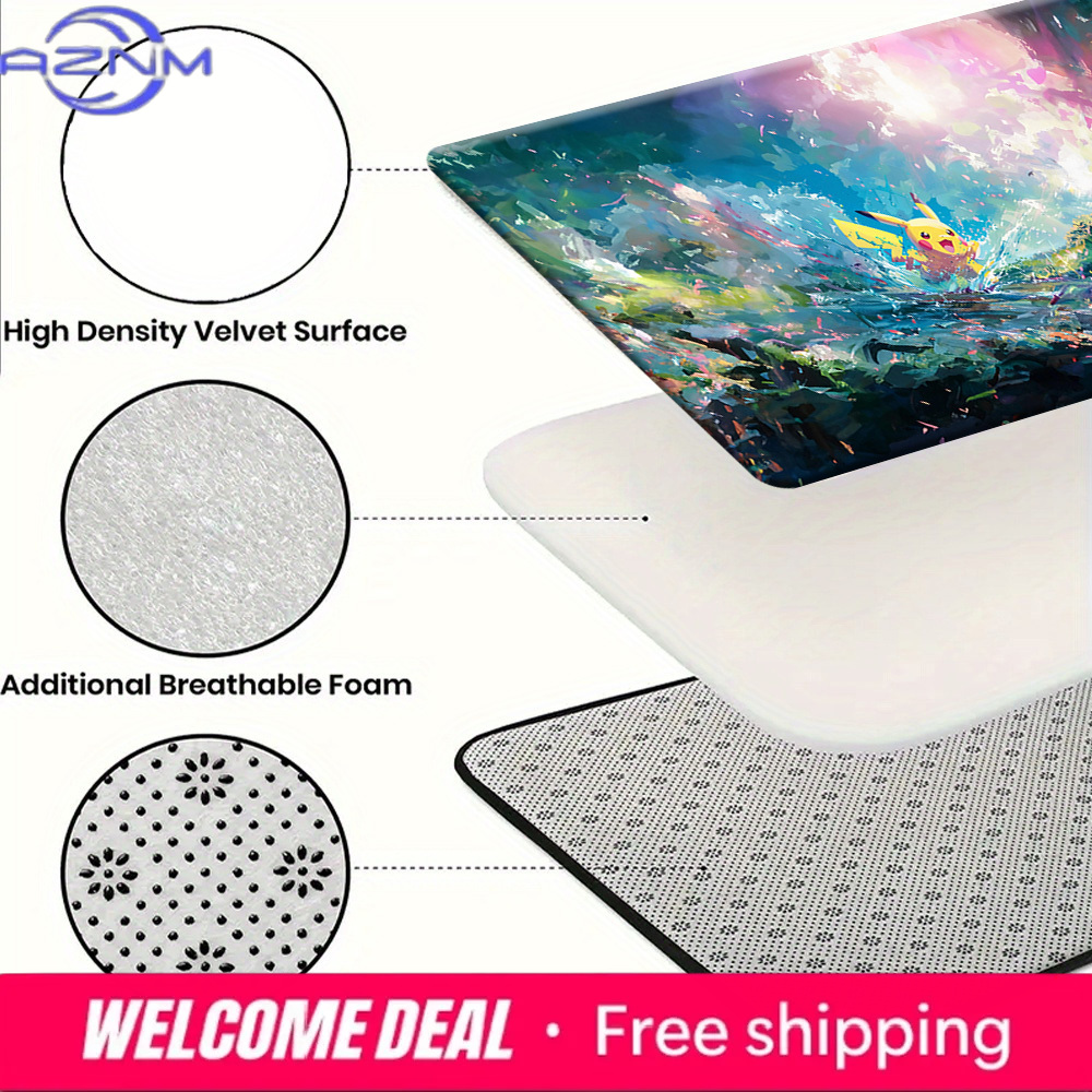 Pokemon Pikachu Abstract Water - Printed Rug Abstract avis et prix