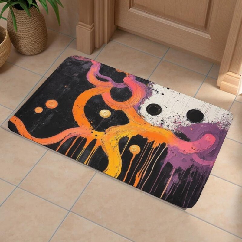 1PC Abstract Art Pattern Kitch - Printed Rug Abstract avis et prix