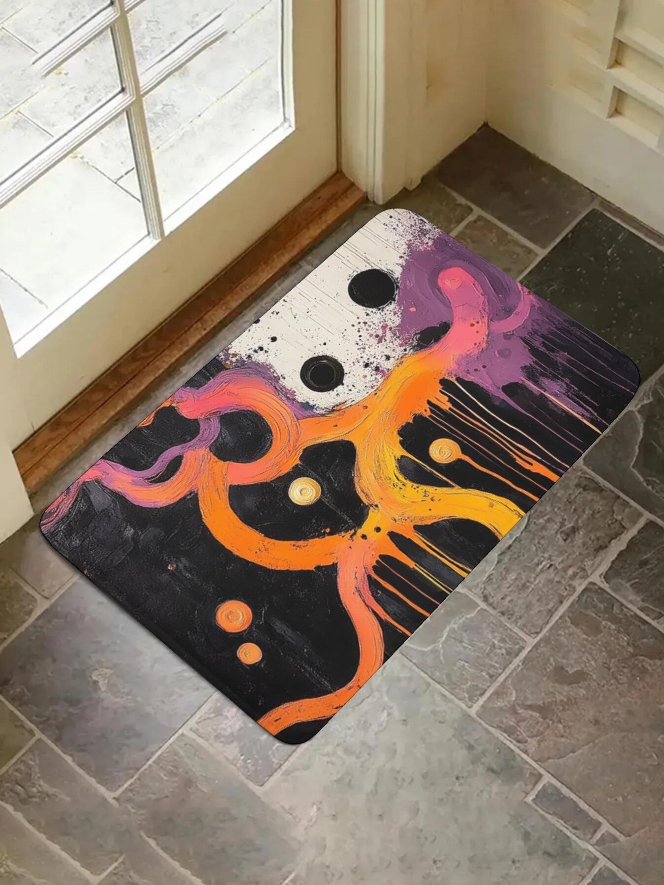 1PC Abstract Art Pattern Kitch - Printed Rug Abstract avis et prix