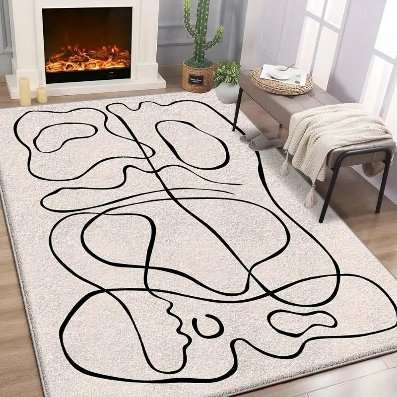 Abstract Fluid Pattern Print F - Printed Rug Abstract avis et prix