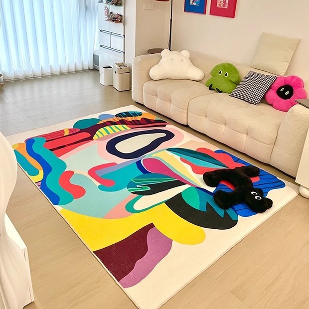 Abstract Fluid Pattern Print F - Printed Rug Abstract avis et prix