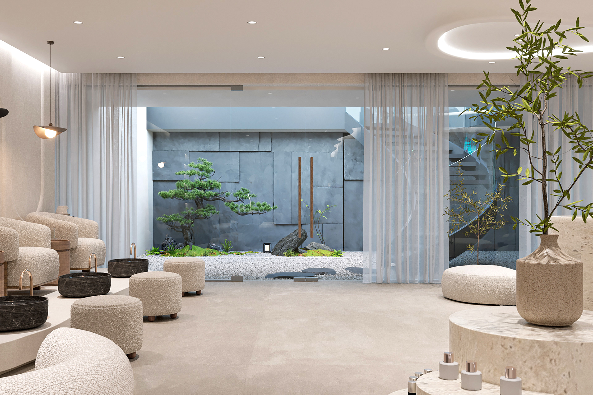 High End Nail Salon Furniture  - Interior Design Nail Salon avis et prix