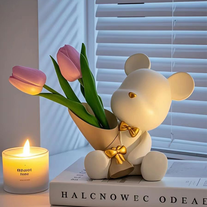 Cute Mini Little Bear Vase Cre - Interior Design Book avis et prix
