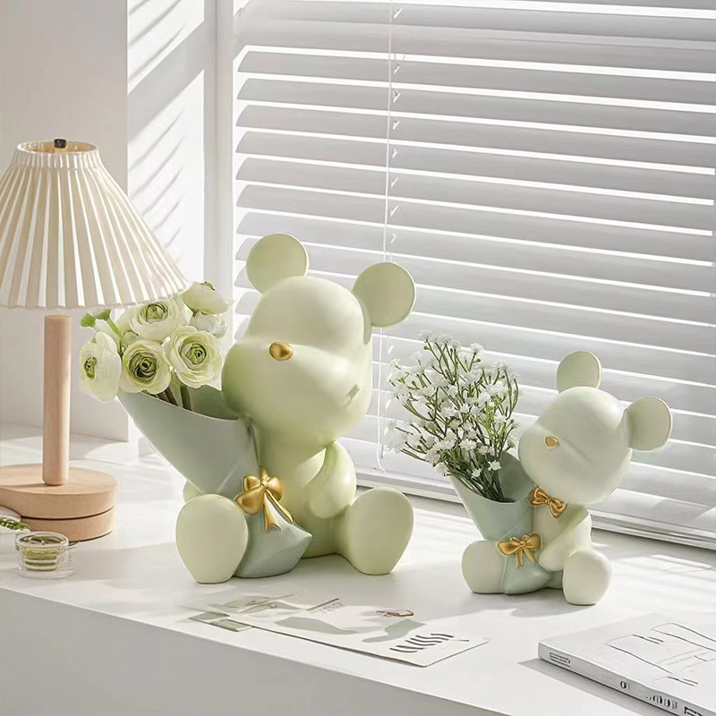 Cute Mini Little Bear Vase Cre - Interior Design Book avis et prix