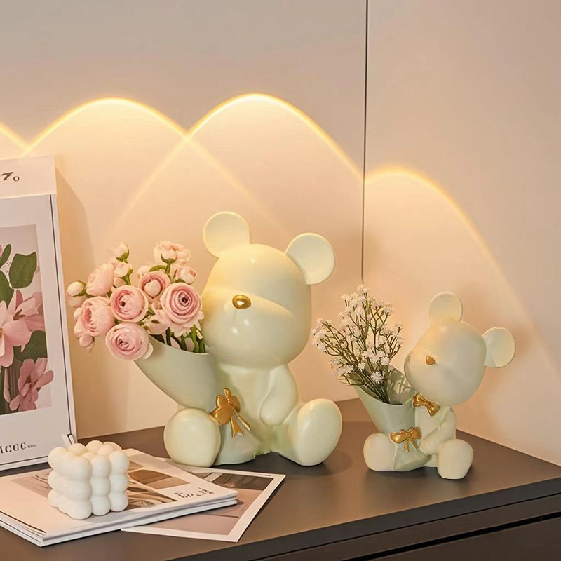 Cute Mini Little Bear Vase Cre - Interior Design Book avis et prix