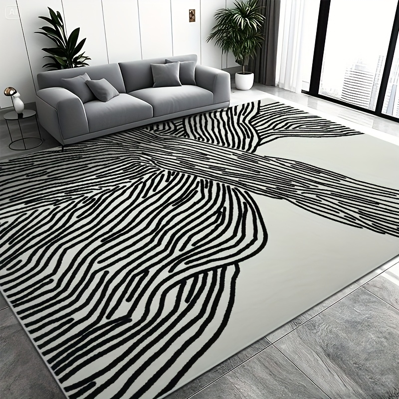 VIKAMA Minimalist Abstract Lin - Printed Rug Abstract avis et prix