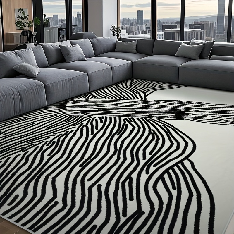 VIKAMA Minimalist Abstract Lin - Printed Rug Abstract avis et prix
