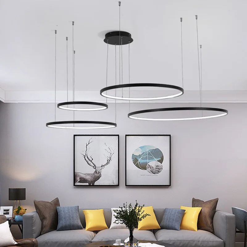 Modern Circle Rings LED Chande - Engineering And Interior Design avis et prix