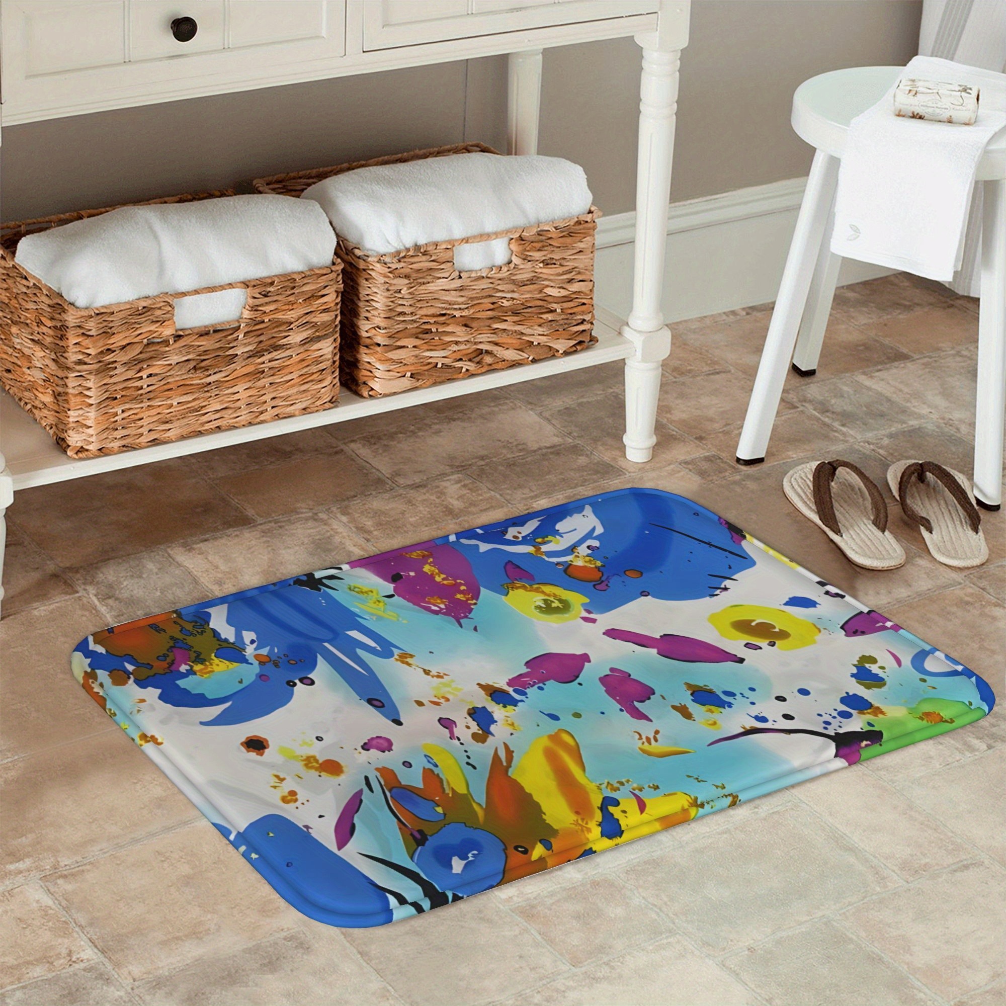 1 Abstract expressionist Kitch - Printed Rug Abstract avis et prix