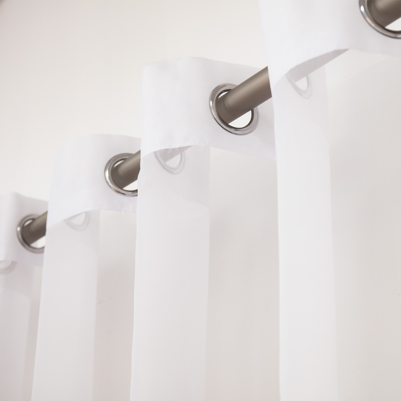 1PC White filter curtains soli - Linen Curtain Eyelet avis et prix