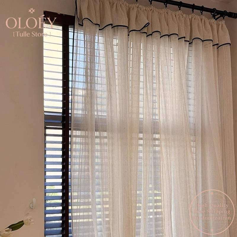Vertical Striped Linen Curtain - Linen Curtain Eyelet avis et prix