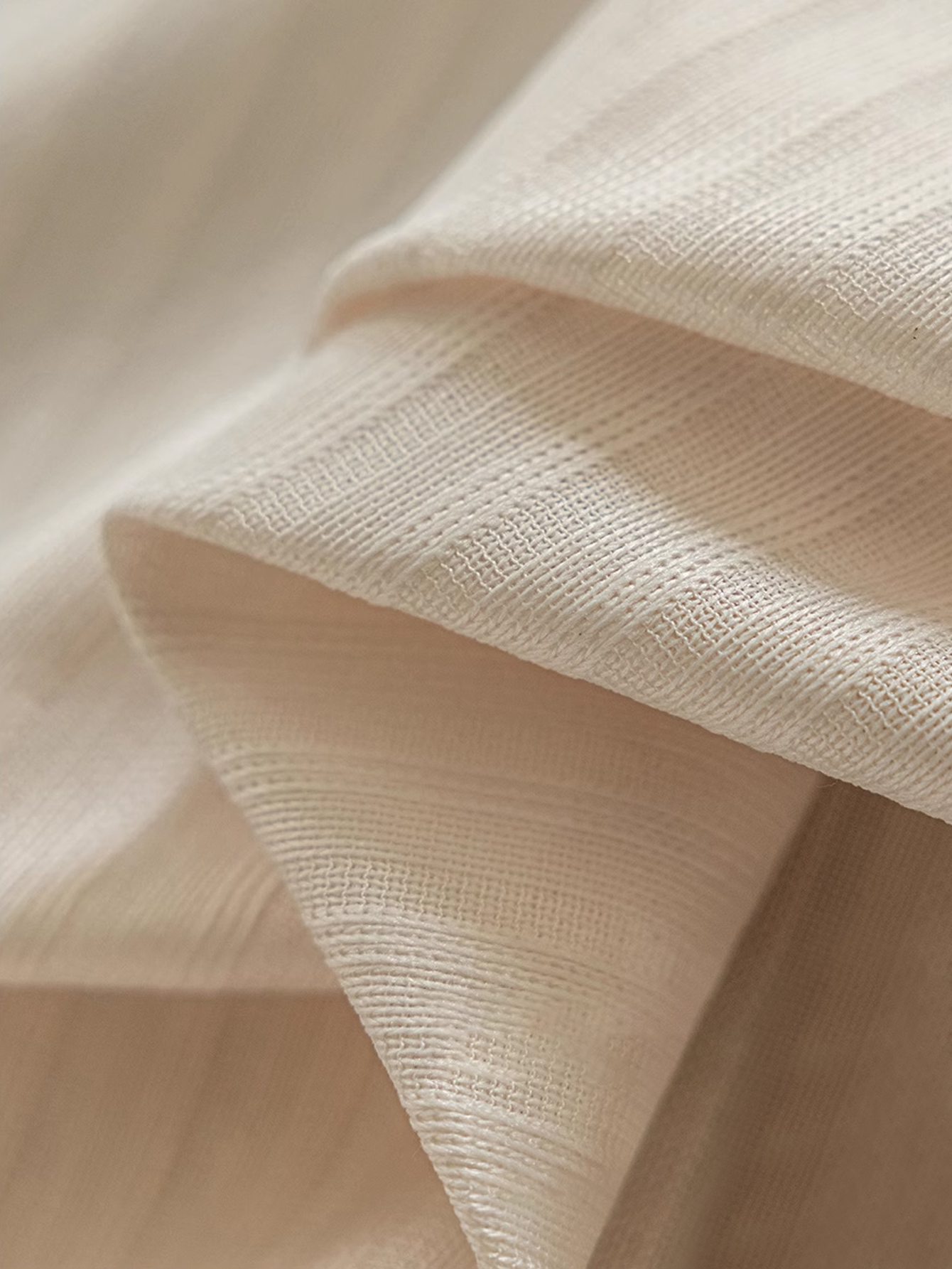 Milk Tea-colored Mirror Veil C - Linen Curtain Eyelet avis et prix