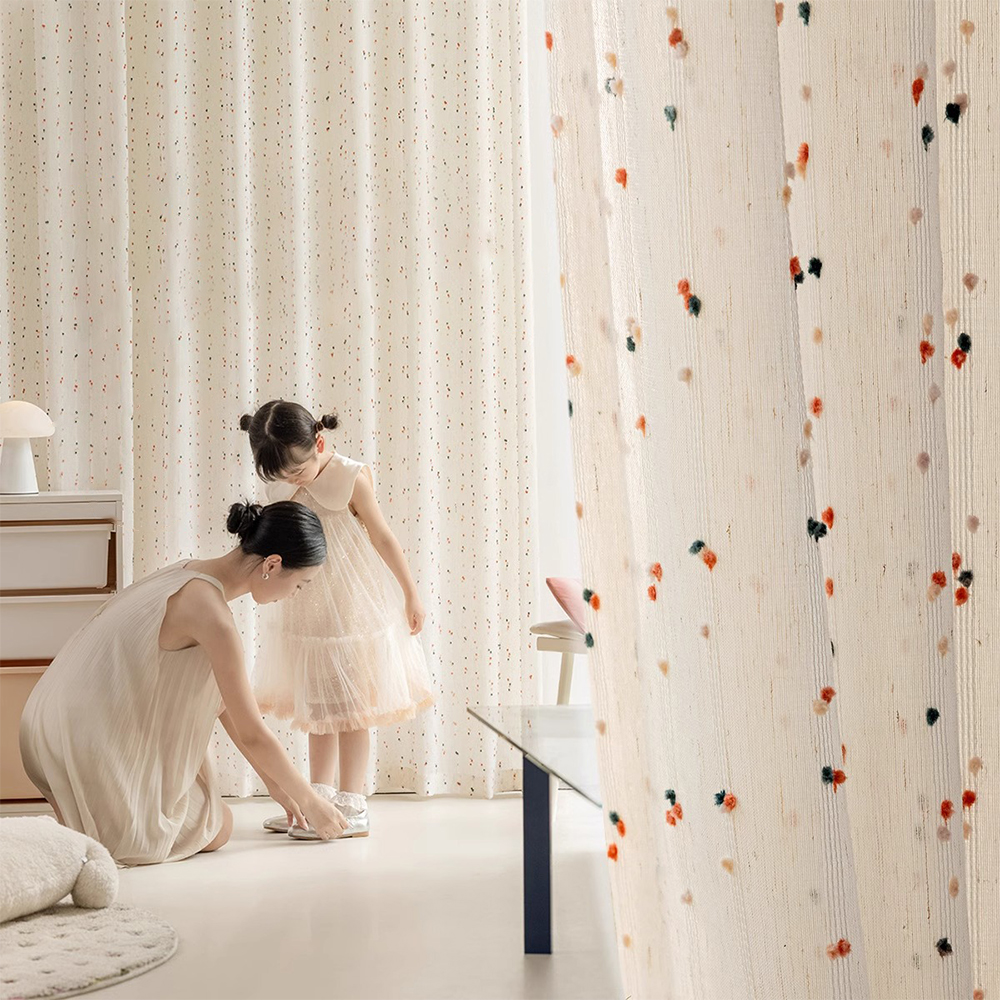 Rainbow Candy Dopa Style Linen - Linen Curtain Eyelet avis et prix