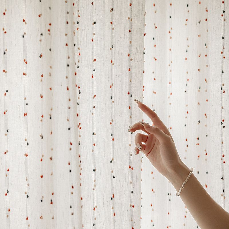 Rainbow Candy Dopa Style Linen - Linen Curtain Eyelet avis et prix