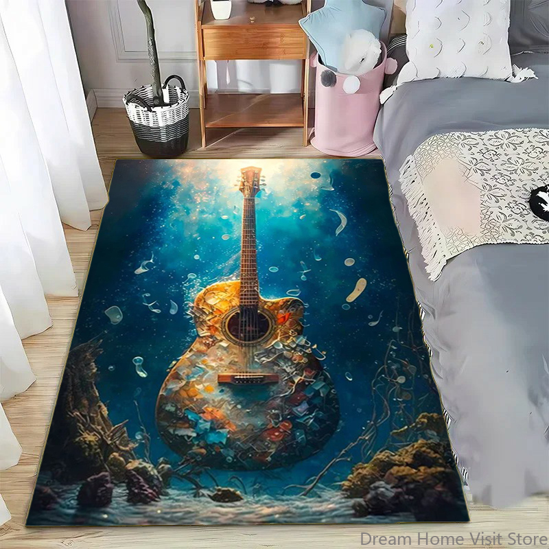 Abstract Art Musical Instrumen - Printed Rug Abstract avis et prix
