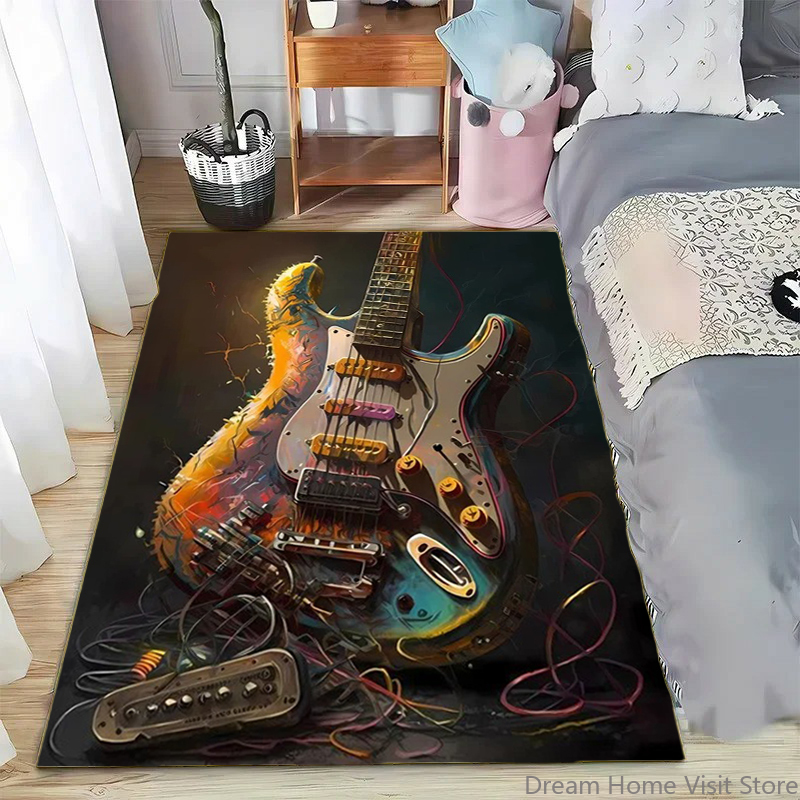 Abstract Art Musical Instrumen - Printed Rug Abstract avis et prix