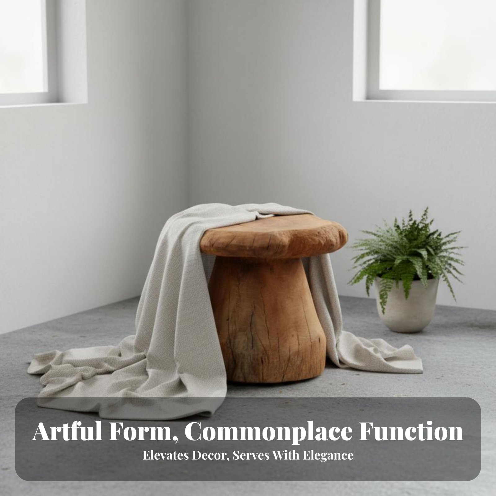 Mushroom-Shaped Stool Wabi-Sab - Interior Design Build avis et prix
