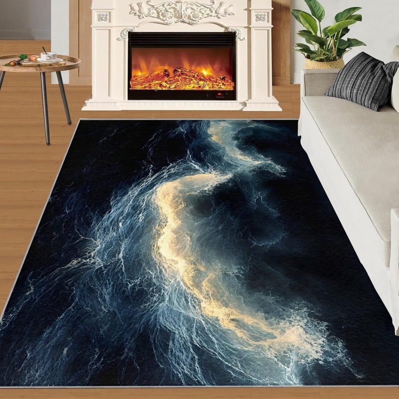 Nature Woman Face Area Rug Abs - Printed Rug Abstract avis et prix