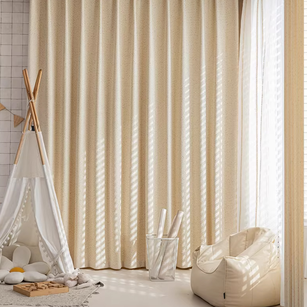 Trendy Cotton Linen Blend Curt - Linen Curtain Eyelet avis et prix