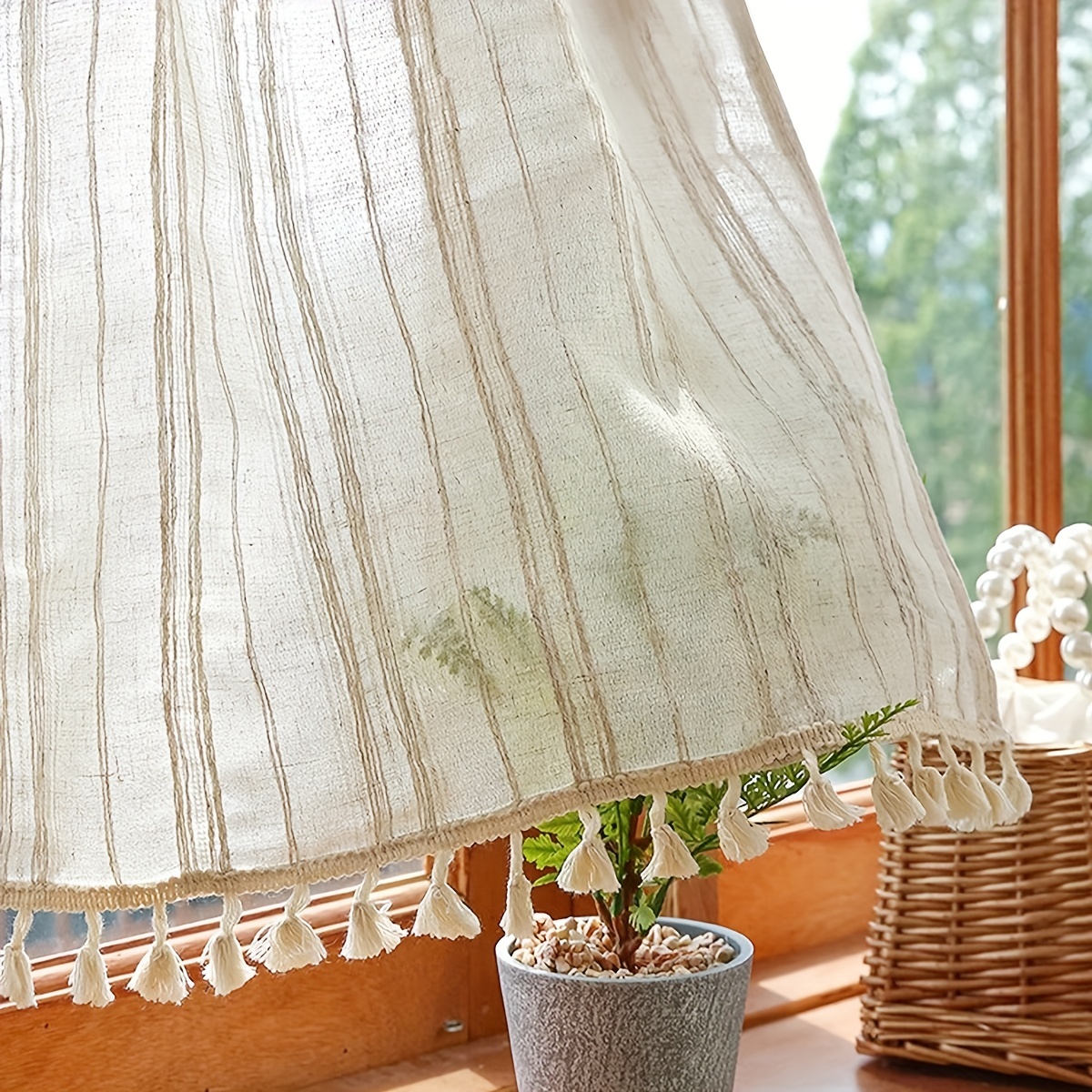 Japanese Style Kitchen Short C - Linen Curtain Eyelet avis et prix
