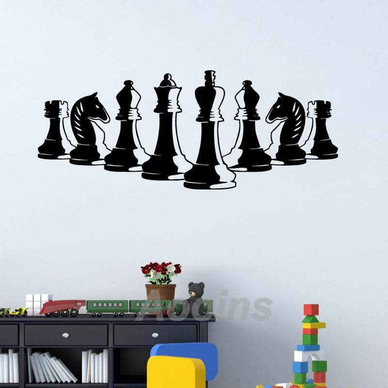 Chess Pieces Wall Decal Bedroo - Interior Design Handbook avis et prix