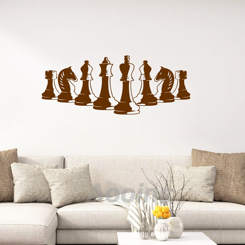 Chess Pieces Wall Decal Bedroo - Interior Design Handbook avis et prix