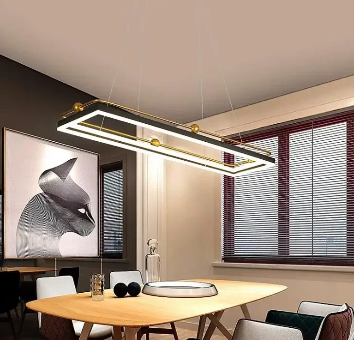 Modern led chandelier circle l - Engineering And Interior Design avis et prix