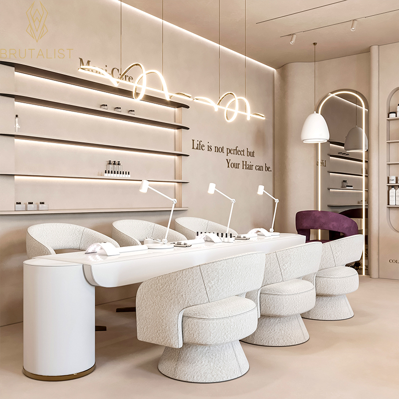 Modern Luxury Modern Beige Nai - Interior Design Nail Salon avis et prix