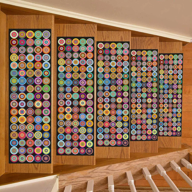 Non Slip Stair Treads Modern A - Printed Rug Abstract avis et prix