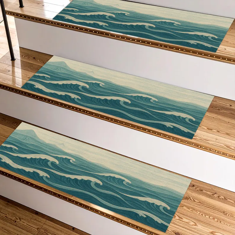 Non Slip Stair Treads Modern A - Printed Rug Abstract avis et prix
