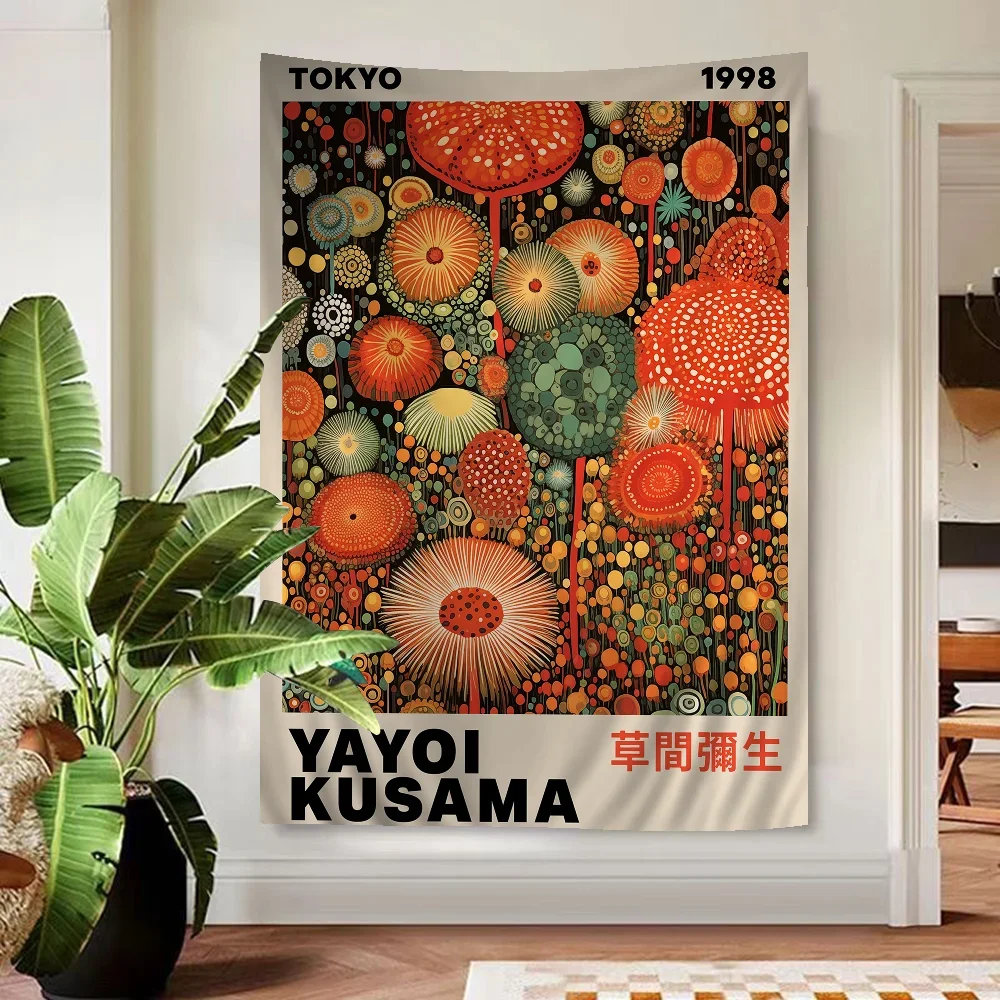 Abstract Yayoi Kusama Anime Ta - Printed Rug Abstract avis et prix