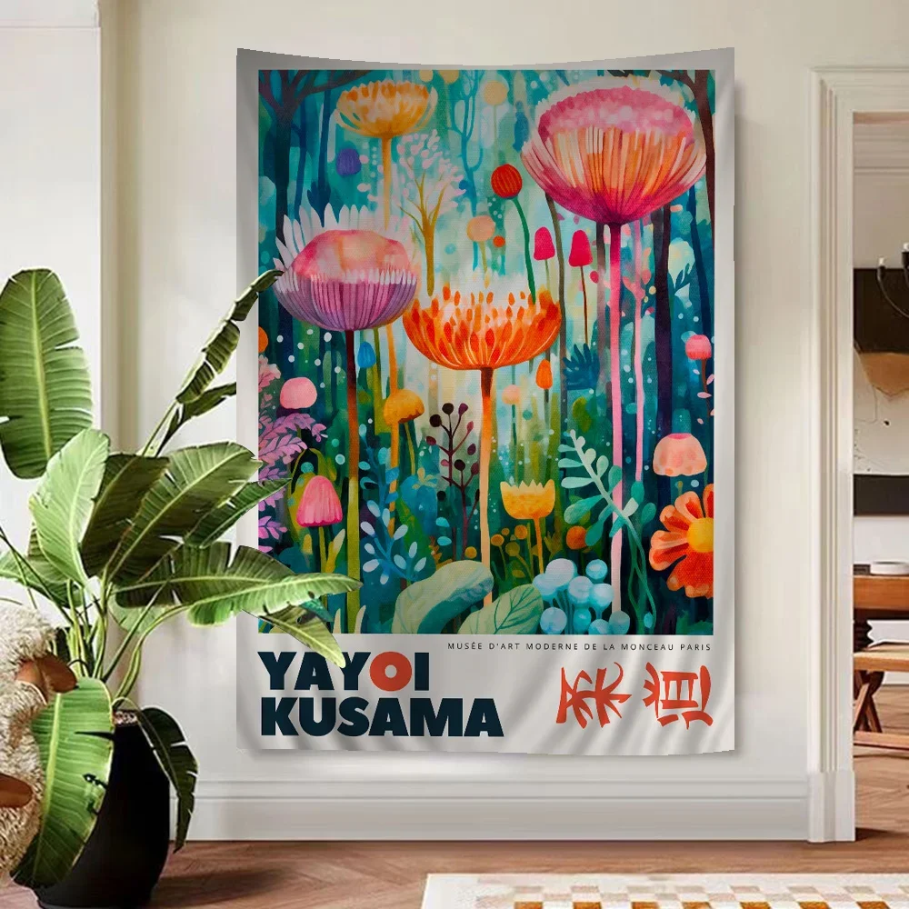 Abstract Yayoi Kusama Anime Ta - Printed Rug Abstract avis et prix