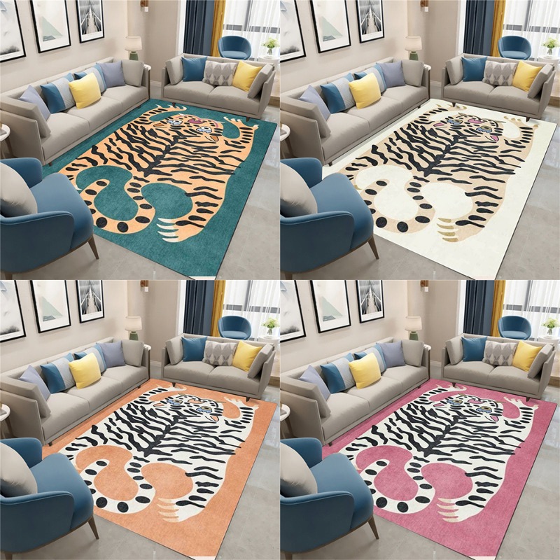 Abstract Tiger Skin Print Livi - Printed Rug Abstract avis et prix