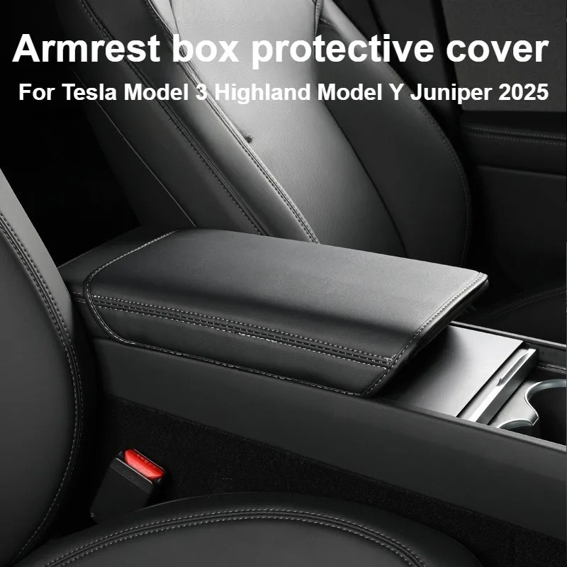 Leather Armrest Cover For Tesl - Interior Design Mockup avis et prix