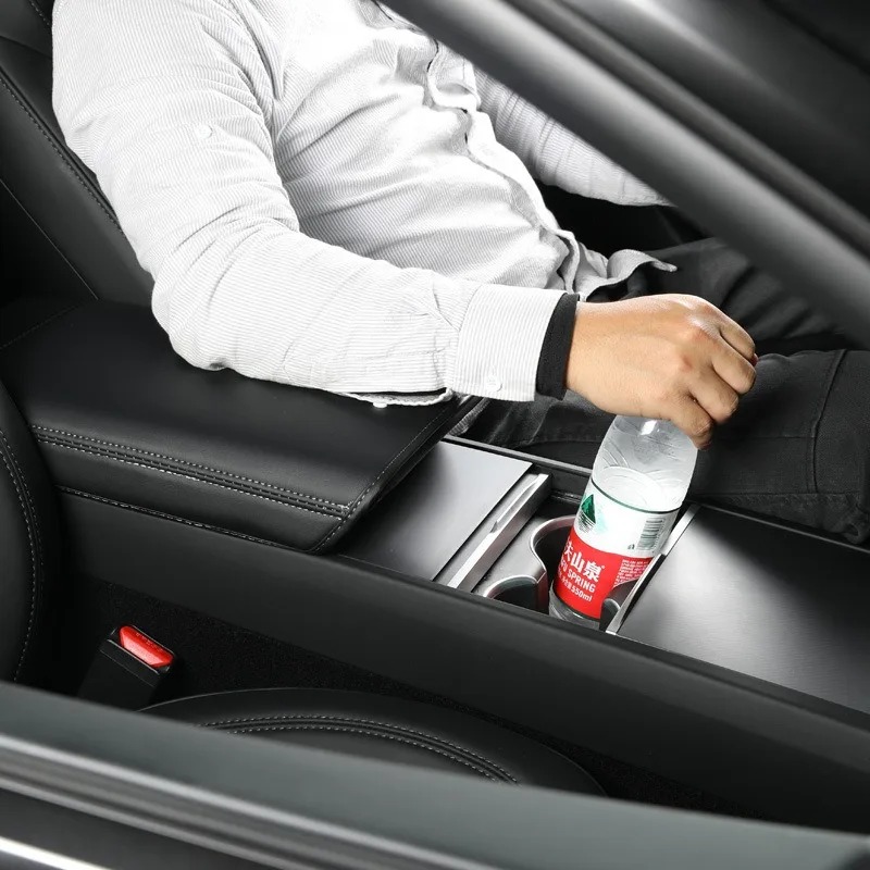 Leather Armrest Cover For Tesl - Interior Design Mockup avis et prix