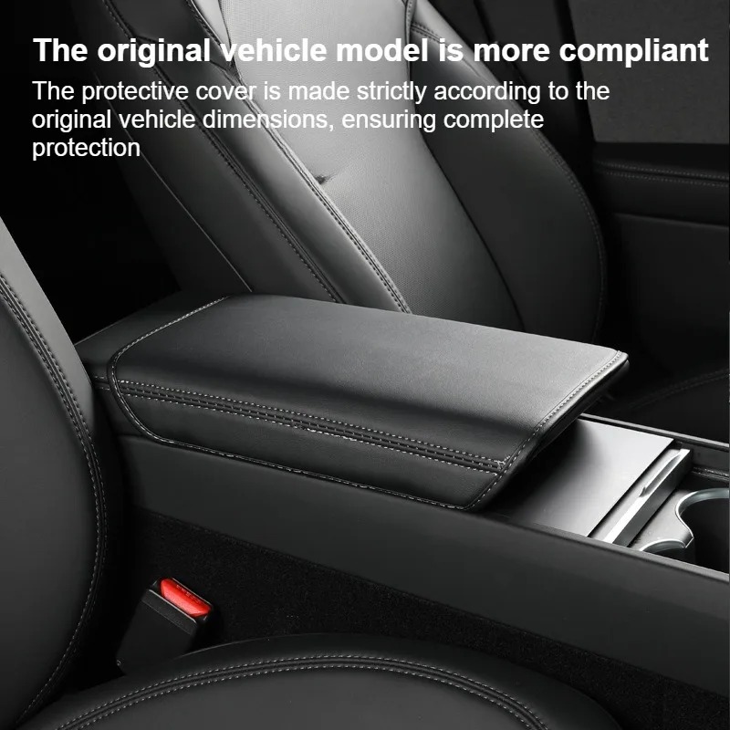 Leather Armrest Cover For Tesl - Interior Design Mockup avis et prix